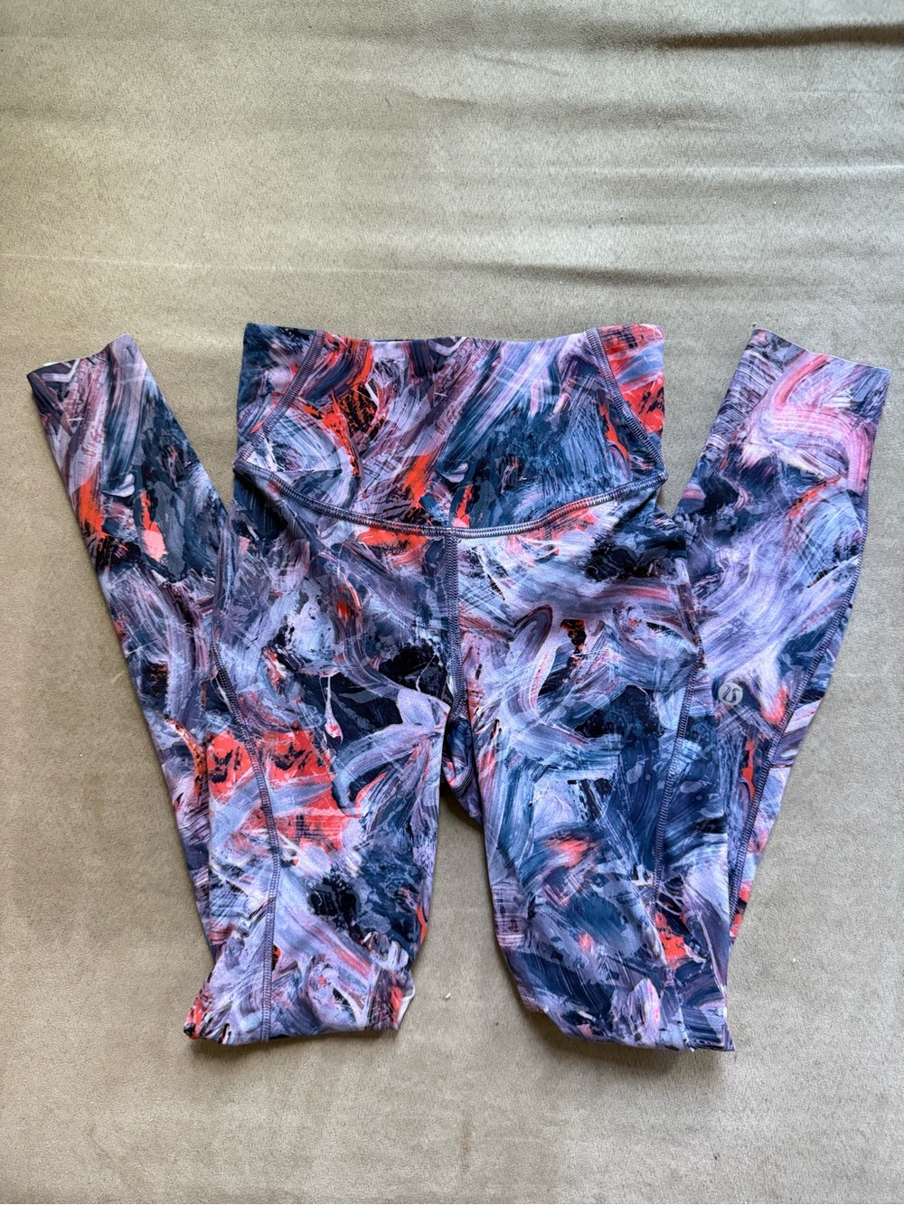 Lululemon Base Pace High-Rise Running Tight 25" Atmospheric Purple Multi Size 0
